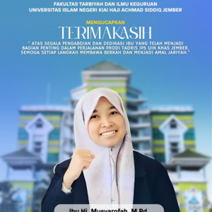 Terimakasih Ibu Hj. Musyarofah, M.Pd